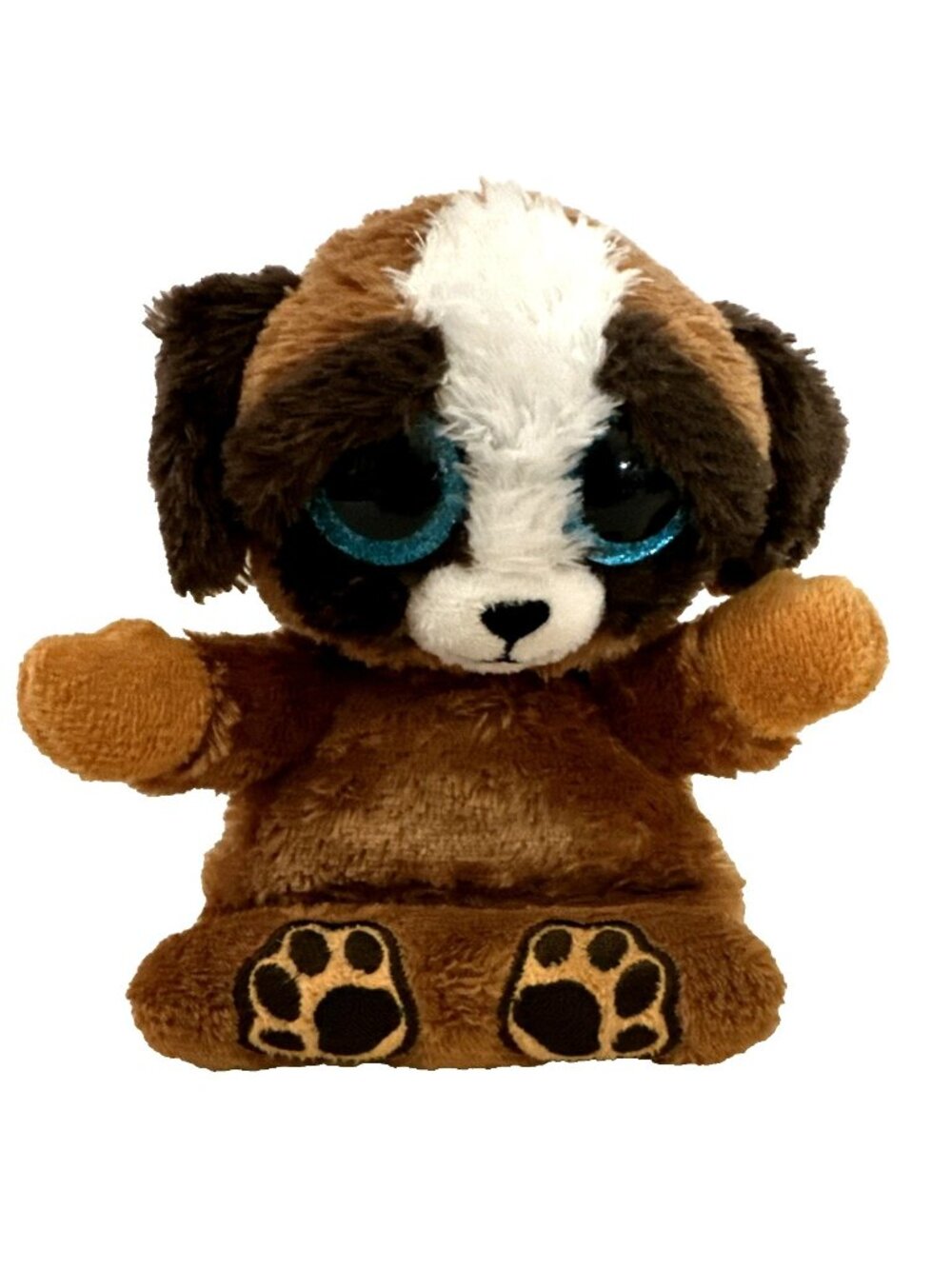 Ty Beanie Plush Peek-A-Boos Dog Pup Phone Holder Plush  4"